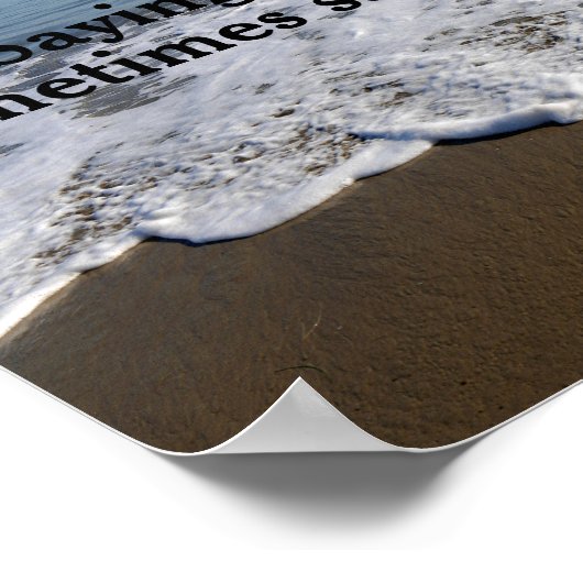 水/波/波紋 ポスター (角)