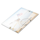 水 |湖のそばの自転車 ノートパッド (アングル)