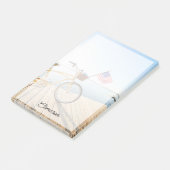 水 |湖のそばの自転車 ポストイット (アングル)