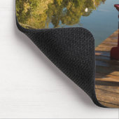 水 湖のアディロンドラック椅子 マウスパッド (コーナー)