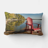 水 湖のアディロンドラック椅子 ランバークッション (正面)