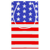 水、白、愛を誓う愛国的な結婚式イベント スモールペーパーバッグ (裏面)