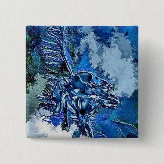 水 缶バッジ (正面)