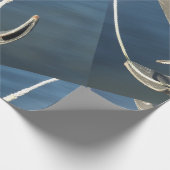 水，船舶，海，いかり，ボート，海洋，海 ラッピングペーパー (角)