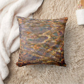 水/色(暖) クッション (ブランケット)