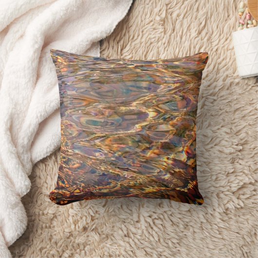 水/色（暖） クッション (ブランケット)