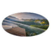 水 | Azure Alpine Lake,オーストリア カッティングボード (角)