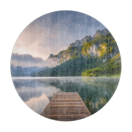 水 | Azure Alpine Lake,オーストリア カッティングボード (正面)