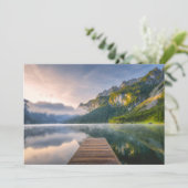 水 | Azure Alpine Lake，オーストリア サンキューカード (スタンド正面)