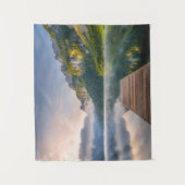 水 | Azure Alpine Lake，オーストリア タペストリー (正面)