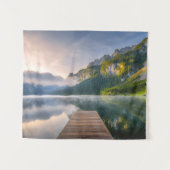 水 | Azure Alpine Lake，オーストリア タペストリー (正面(横))