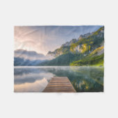 水 | Azure Alpine Lake，オーストリア フリースブランケット (正面(横))