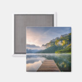 水 | Azure Alpine Lake,オーストリア マグネット (正面/裏面)