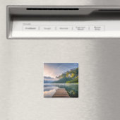 水 | Azure Alpine Lake,オーストリア マグネット (インサイチュ (食洗機))