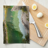 水 | Dachstein Mountains Lake Germany キッチンタオル (四つ折り)