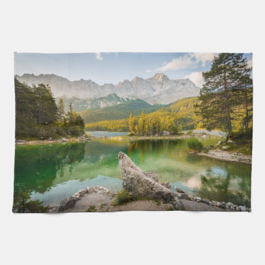 水 | Dachstein Mountains Lake Germany キッチンタオル (横)