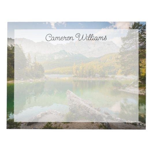 水 | Dachstein Mountains Lake Germany ノートパッド (正面)