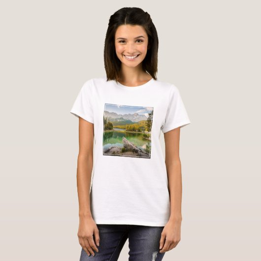 水 | Dachstein Mountains Lake Germany Tシャツ (正面フル)