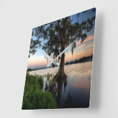 水 | Kraft Azalea Park Maitland Florida スクエア壁時計 (傾斜)