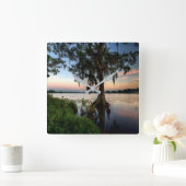 水 | Kraft Azalea Park Maitland Florida スクエア壁時計 (ホーム)