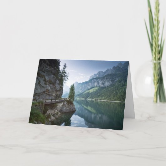 水 | Lake Gosau Salzkammergutオーストリア カード (正面)