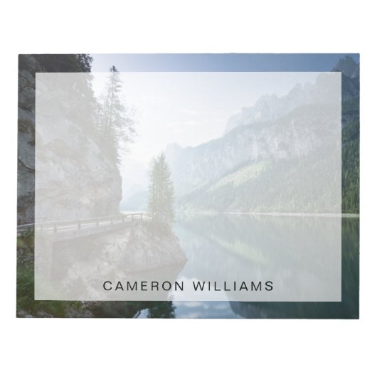 水 | Lake Gosau Salzkammergutオーストリア ノートパッド (正面)