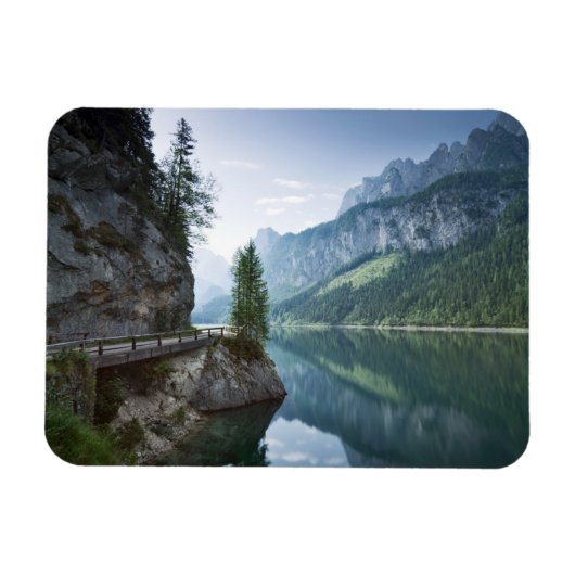 水 | Lake Gosau Salzkammergutオーストリア マグネット (横)