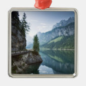 水 | Lake Gosau Salzkammergutオーストリア メタルオーナメント (正面)