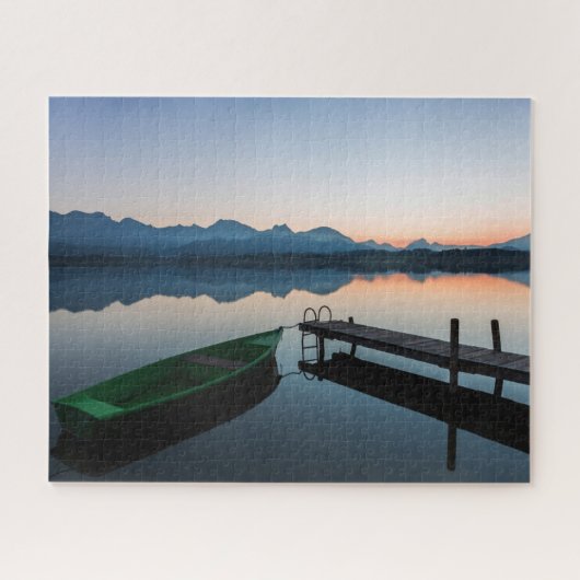 水 | Lake Hopfen Bavarian Alps Germany ジグソーパズル (横)