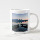 水 | Lake Hopfen Bavarian Alps Germany ジャンボコーヒーマグカップ (右)