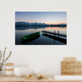 水 | Lake Hopfen Bavarian Alps Germany ポスター (キッチン)