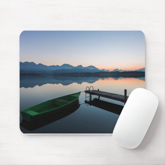 水 | Lake Hopfen Bavarian Alps Germany マウスパッド (マウス)