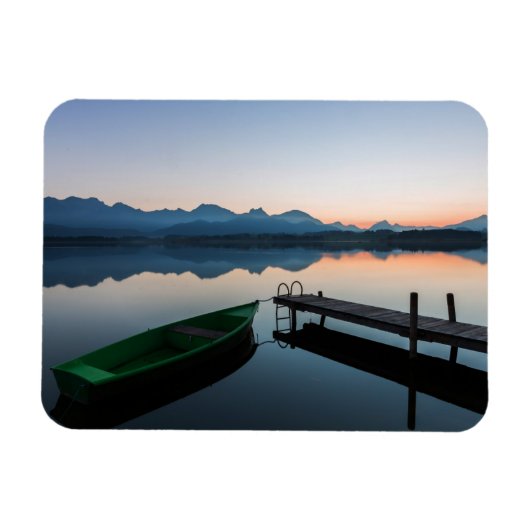 水 | Lake Hopfen Bavarian Alps Germany マグネット (横)
