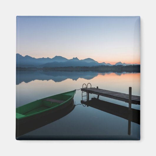 水 | Lake Hopfen Bavarian Alps Germany マグネット (正面)