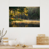 水 Lake in Meahongson, Thailand ポスター (キッチン)