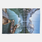 水 | Pragser Wildsee Dolomites Italy キッチンタオル (横)
