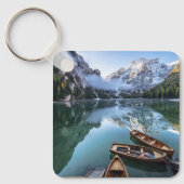 水 | Pragser Wildsee Dolomites Italy キーホルダー (正面)