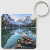 水 | Pragser Wildsee Dolomites Italy キーホルダー (裏面)