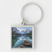 水 | Pragser Wildsee Dolomites Italy キーホルダー (正面)