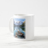 水 | Pragser Wildsee Dolomites Italy コーヒーマグカップ (正面左)