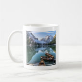 水 | Pragser Wildsee Dolomites Italy コーヒーマグカップ (左)