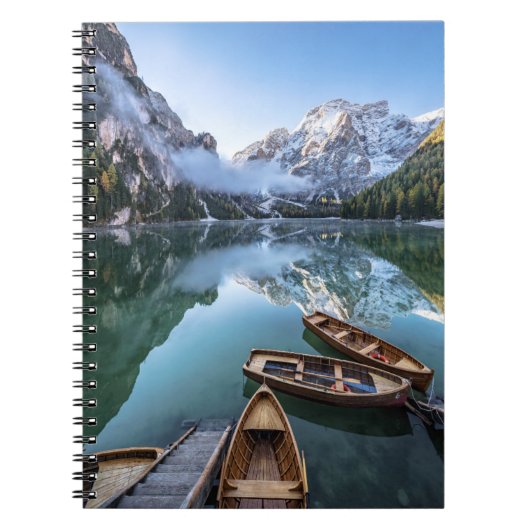 水 | Pragser Wildsee Dolomites Italy ノートブック (正面)