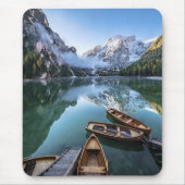 水 | Pragser Wildsee Dolomites Italy マウスパッド (正面)