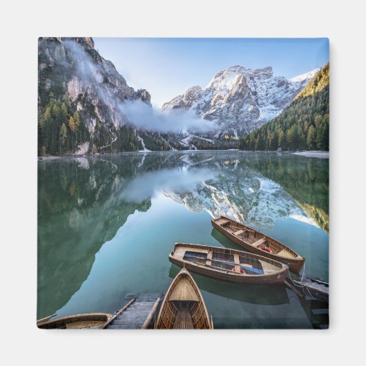 水 | Pragser Wildsee Dolomites Italy マグネット (正面)