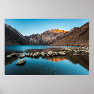 水   Prentt Lake Sierra Nevada ポスター