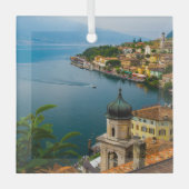 水 San Benedetto Church Lake Garda，イタリア ガラスオーナメント (正面)