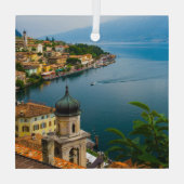 水 San Benedetto Church Lake Garda，イタリア ガラスオーナメント (裏面)