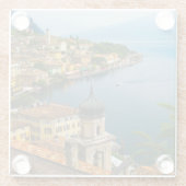 水 San Benedetto Church Lake Garda,イタリア ガラスコースター (裏面)