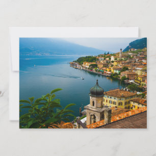 水 San Benedetto Church Lake Garda,イタリア サンキューカード