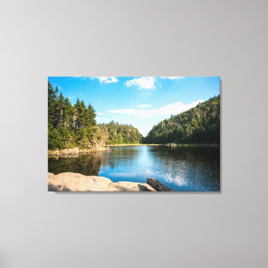 水 Spruce Lake Quebec （カナダ） キャンバスプリント (正面)